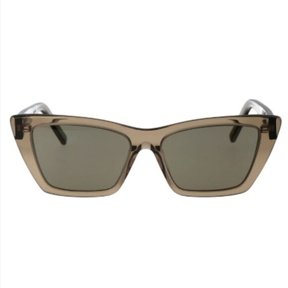 NEW SAINT LAURENT SL276 MICA 043 WOMEN BROWN SQUARE SL 276 MICA 043 SUNGLASSES - Picture 4 of 5